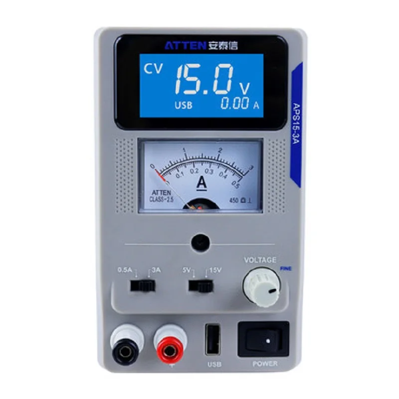 

BRNEACI ATTEN APS15-3A Dc Stable Voltage High Power Adjustable Mobile Phone Computer Maintenance Linear Power Table