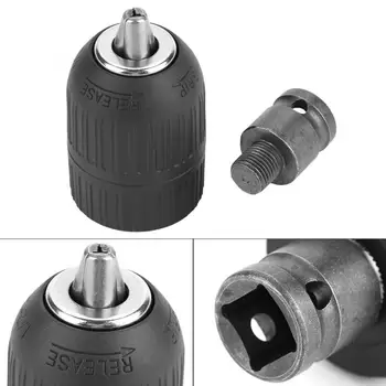 

New SDS Electric Hammer Conversion Head + Electric Drill Hand-Tight Chuck 2-13MM 1/2-20UNF Threaded Drill Chuck