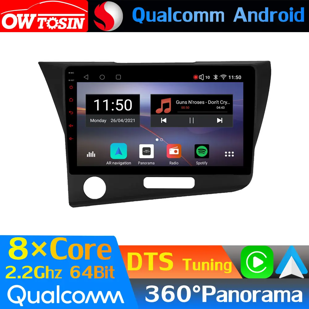 Восьмиядерный автомобильный мультимедиа Qualcomm Android для Honda CR-Z 1 CRZ 2010-2016 360