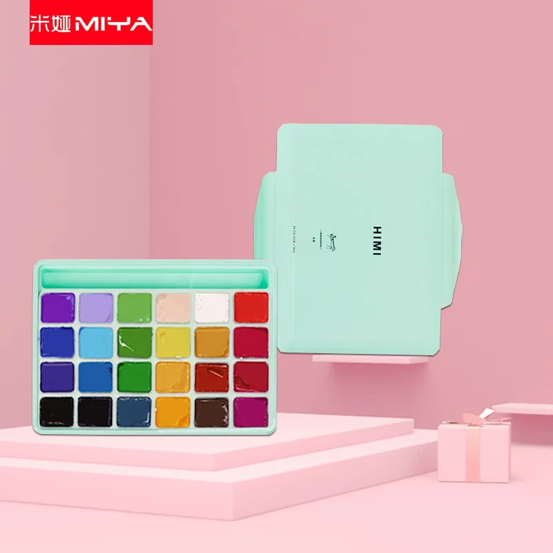 Miya Himi Jelly Gouache 56 Colour Paint Set  Himi Gouache Paint Set 18  Colors - Miya - Aliexpress