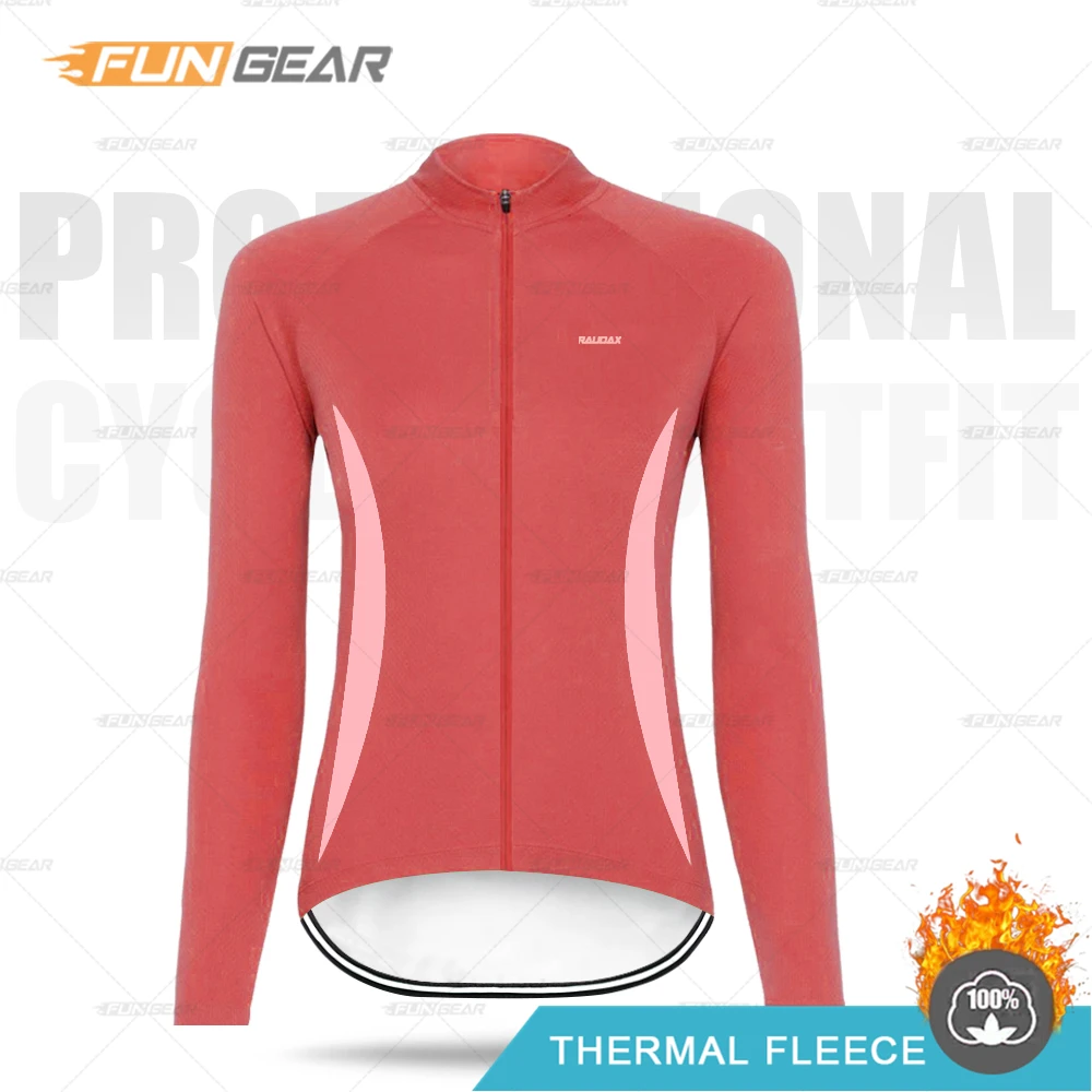 Cycling Jersey Простая зимняя женская одежда, комплект из Джерси с длинным рукавом, Теплая Флисовая одежда, Модный женский комбинезон для шоссейного велосипеда - Цвет: Cycling Jersey
