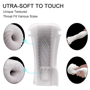 2022 Automatic Male Masturbator Vibration Blowjob Sucking Machine Silicone Vagina Masturbation Cup Sex Toys Adult Goods for Men 5