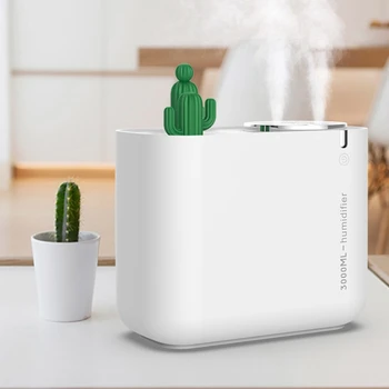 

Double Nozzle USB Air Humidifier 3L Water Capacity Cool Mist Maker Fogger with Colorful Nightlight Ultrasonic Humidificador