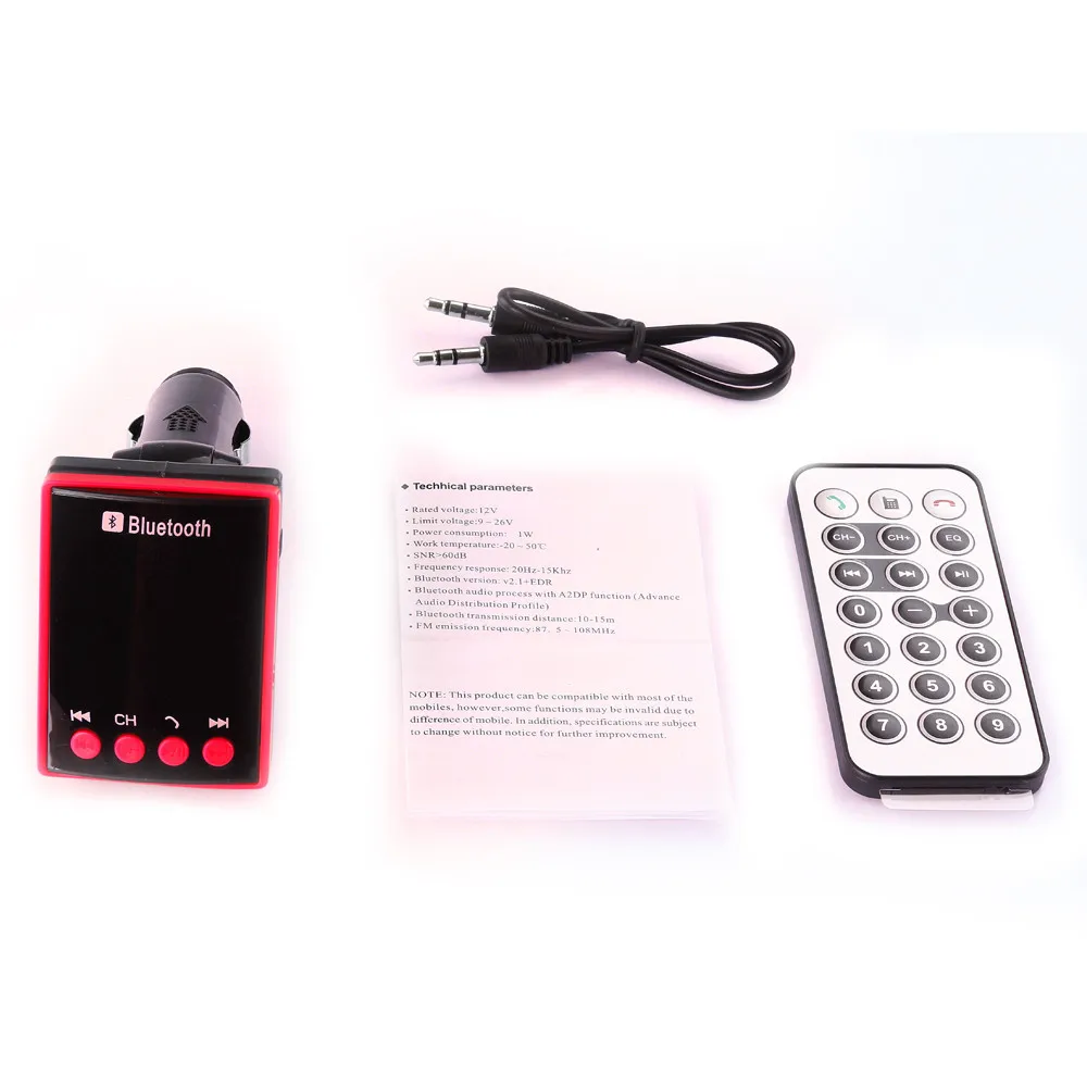 Kinganda i6 BT USB lcd автомобильный комплект MP3 Bluetooth передатчик с Hands-Free 8,7