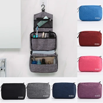 

Folding Hanging Cosmetic Bag Multifunction Travel Organizer Toiletry Wash Storage Pouch Beautician Makeup Bag Storage With Hook