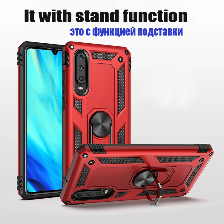 Противоударный чехол KEYSION Armor для huawei P30 mate 20 Pro P20 Lite, чехол-подставка для автомобильного кольца, чехол для mate 20 X Nova5 Pro P30 Lite