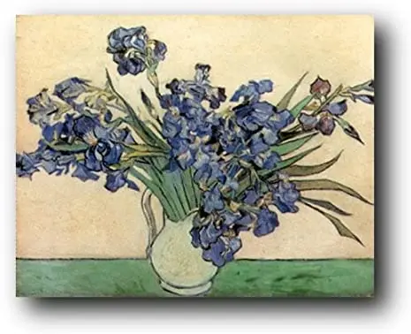 

Vincent Van Gogh iris martinjohnson wall decoration flower vase picture art poster printing