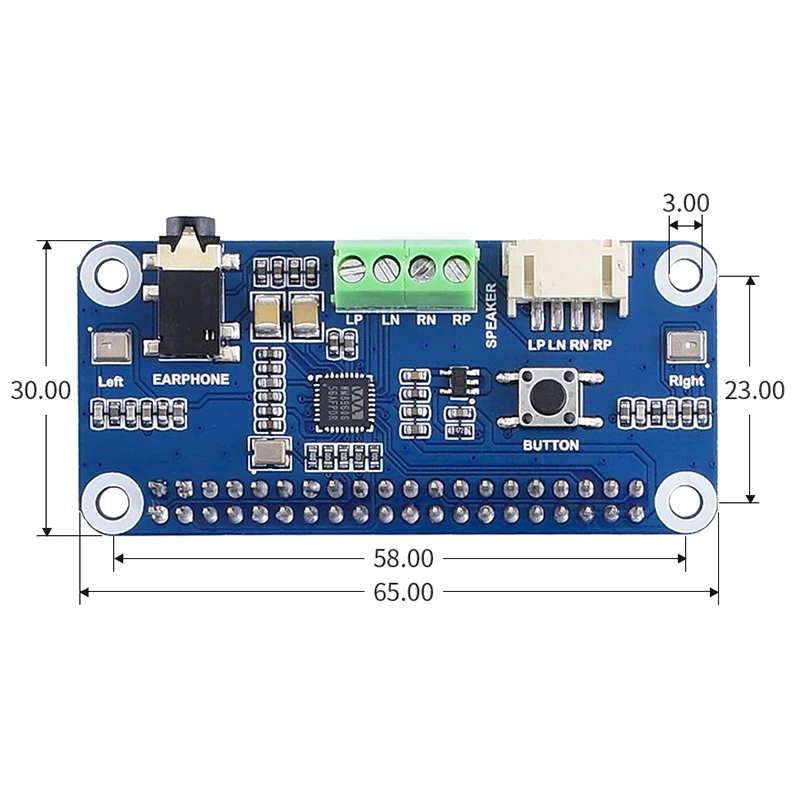 Raspberry pi Hi-fi Sound Card Wm8960 Audio Hat Codificação Estéreo Decodificação Play Record Drive Alto-falantes para pi 4b 3b 3b Zero w w - Imagem 5