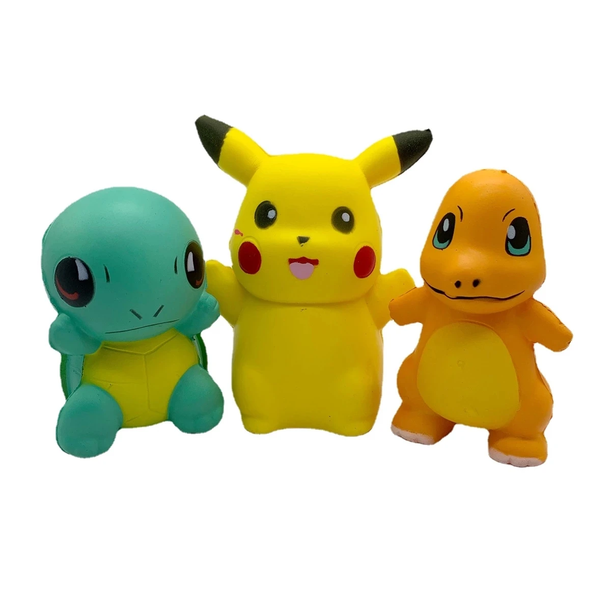 Pokémon pikachu squishy kawaii anti stress brinquedos fidget squirtle  charmander lento subindo squish brinquedo adulto crianças presentes de