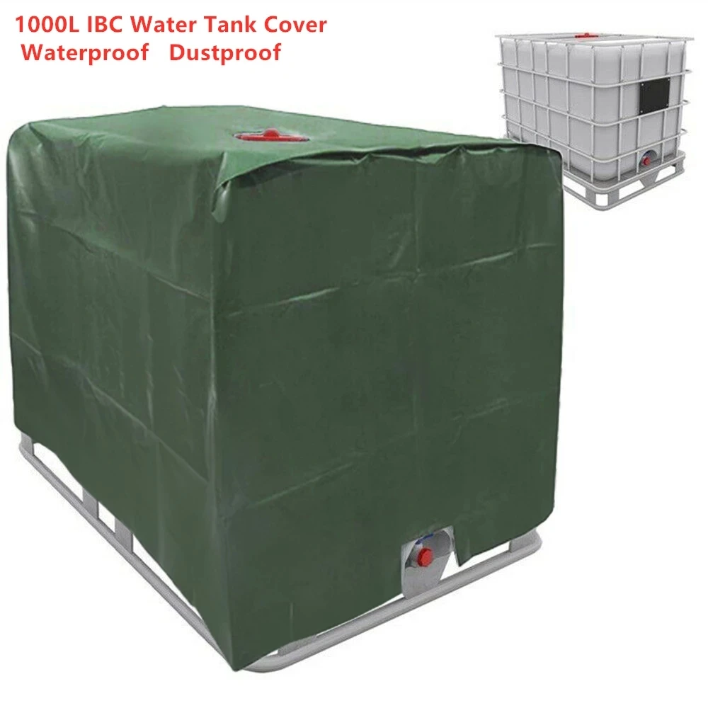 Cubierta protectora para tanque de agua, contenedor IBC de 1000 litros, cubierta impermeable y a prueba de polvo, protector solar, tela Oxford, herramientas para exteriores 210D
