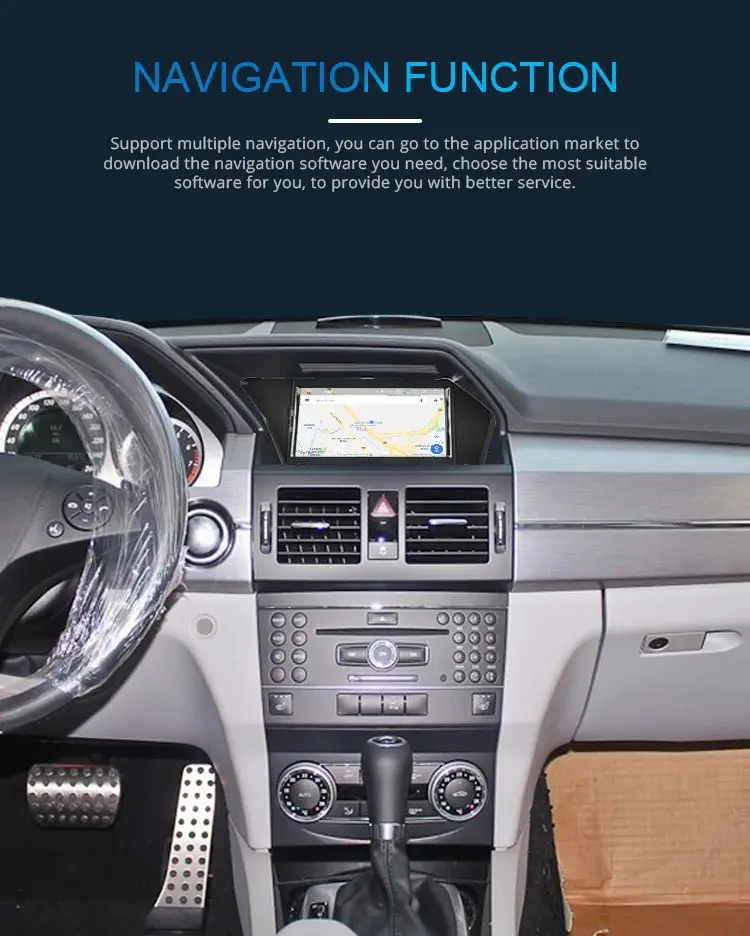 Android 9.0 4+64GB Built-in DSP Car multimedia DVD Player GPS Radio For Mercedes Benz GLK X204 GLK 300 GLK350 GPS Navigation