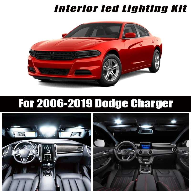 Для 2006 2019 Dodge Charger белые автомобильные аксессуары Canbus безошибочный светодиодный