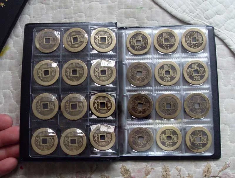 120 карманы для монет фотоальбом 10 страниц русский DIY домашний держатель альбома коллекция книг карманы для хранения коллекция книг держатель для монет