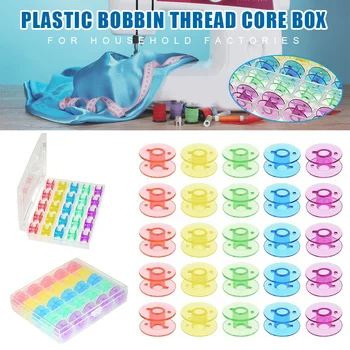 

Spot 25Pcs/Set Colorful Empty Bobbins Size A Class 15 Storage Box Sewing Machines Accessory Hogard