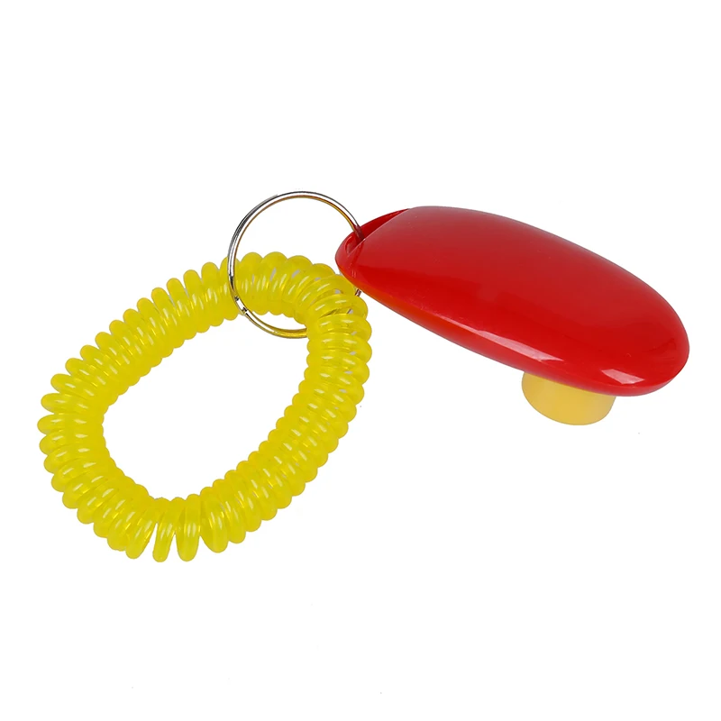 Training Clicker i click clickers with wrist band strap- RED& GREEN, for Clicker Training- 2 pack