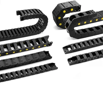

Nylon tow chain tank chain machine tool plastic track reinforced Cable trunking high speed engraving machine chain