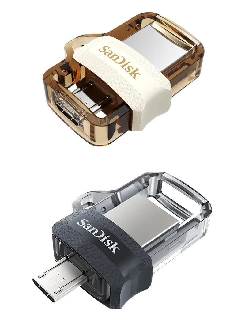 SanDisk флеш-накопитель USB 3,0, двойной мини-накопитель, 128 ГБ, 64Гб, 32Гб, флеш-накопитель, u-диск для ПК и Android телефонов, планшетов