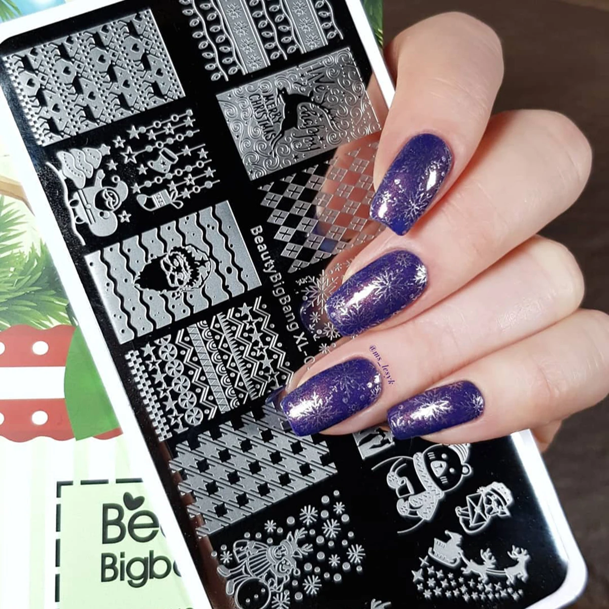 BeautyBigBang Рождество штамповки пластины зимняя тема носки со снеговиком изображения плесень из нержавеющей стали штамп шаблон для стемпинга для нейл-арта