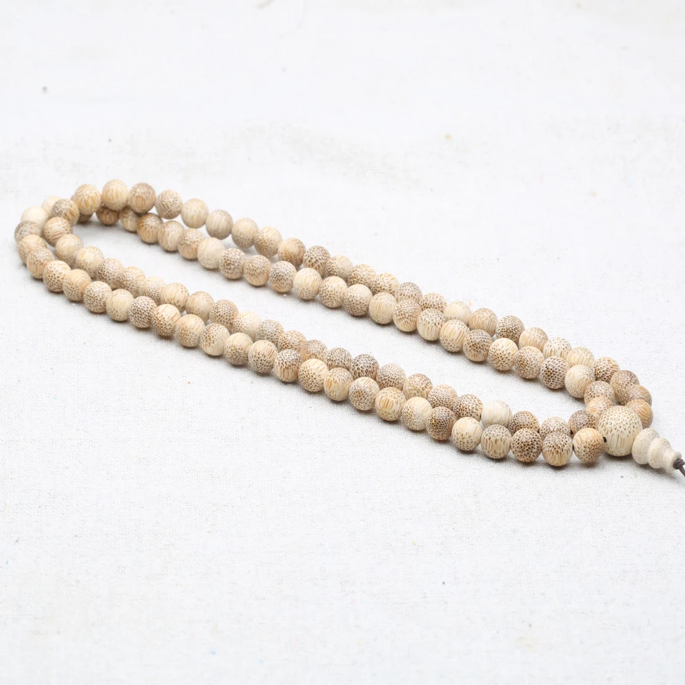 Natural wood handmade solid wood genuine bamboo knot environmental protection 99 beads rosary Islamic Muslim handmade rosary