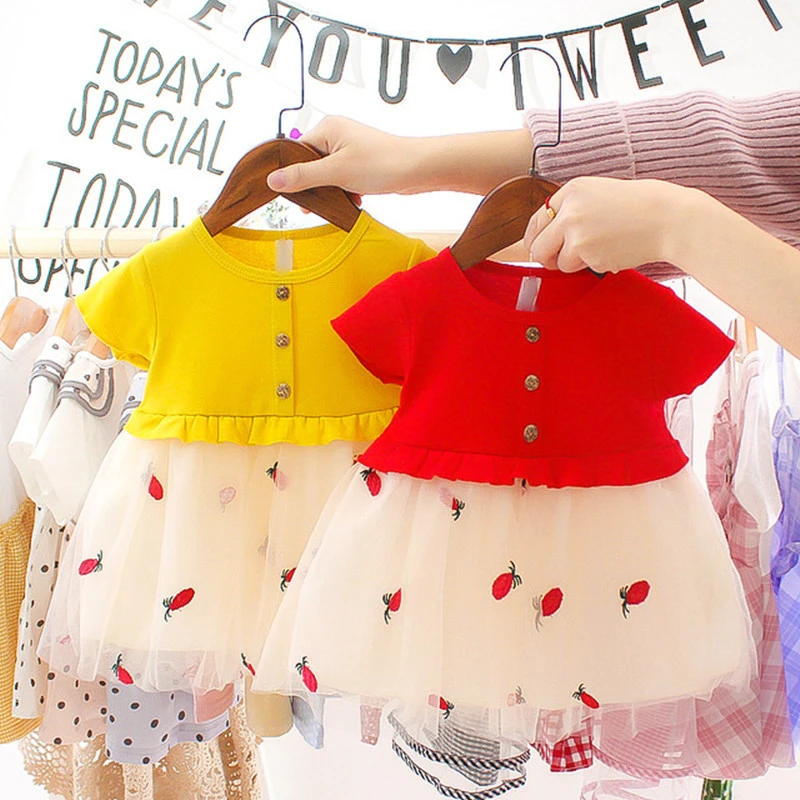 embroidered baby dress