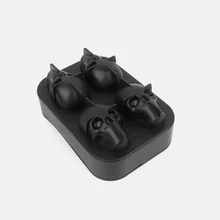  3D Skull Silicone Mold Ice Cube Maker Chocolate Mould Tray Ice Cream DIY Tool Whiskey Wine Cocktail Ice Cube Best Sellers 