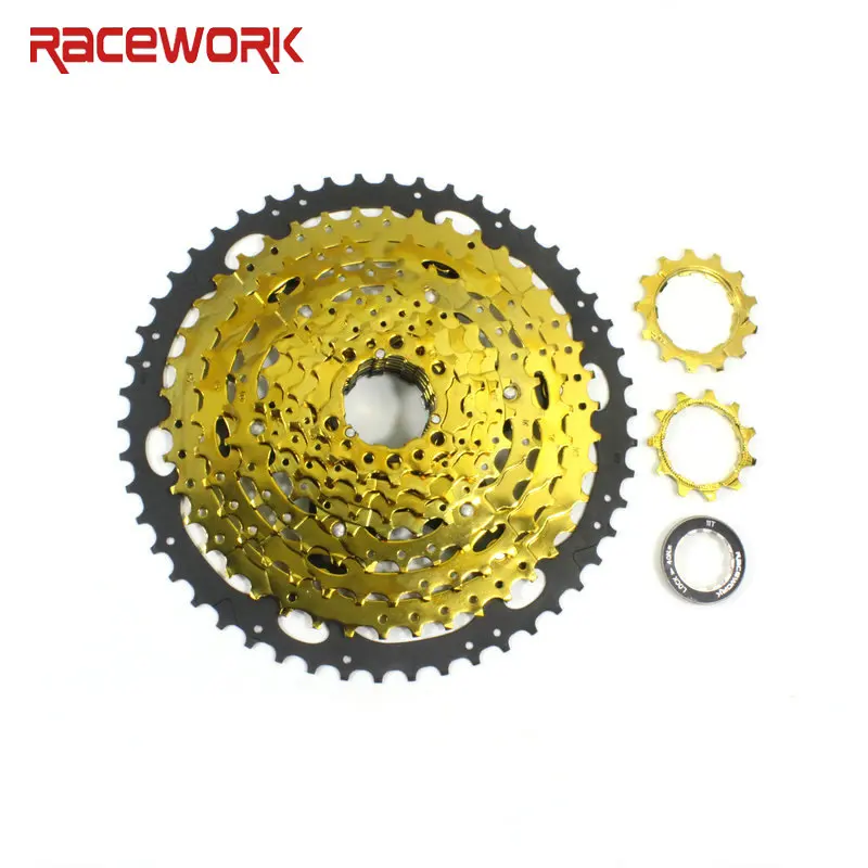 Кассета велосипедная RACEWORK 10 скоростей Золотая кассета звездочка маховик для