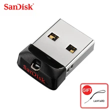 SanDisk USB 2,0 CZ33 мини-накопитель 64 ГБ 32 ГБ 16 ГБ 8 ГБ USB флеш-накопитель U диск USB ключ Флешка