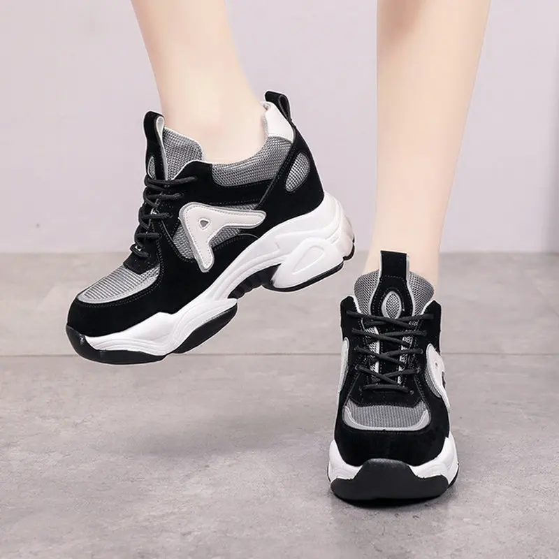 

2019 New Summer Arrivals Female Sneakers Women's Height Increasing Heels High Heels Casual Shoes Woman Comfortable Sport Shoes