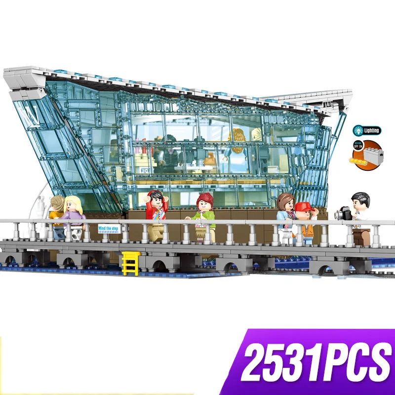 601099 MOC архитектурный строительный блок Сингапур бутик одежды ювелирный магазин