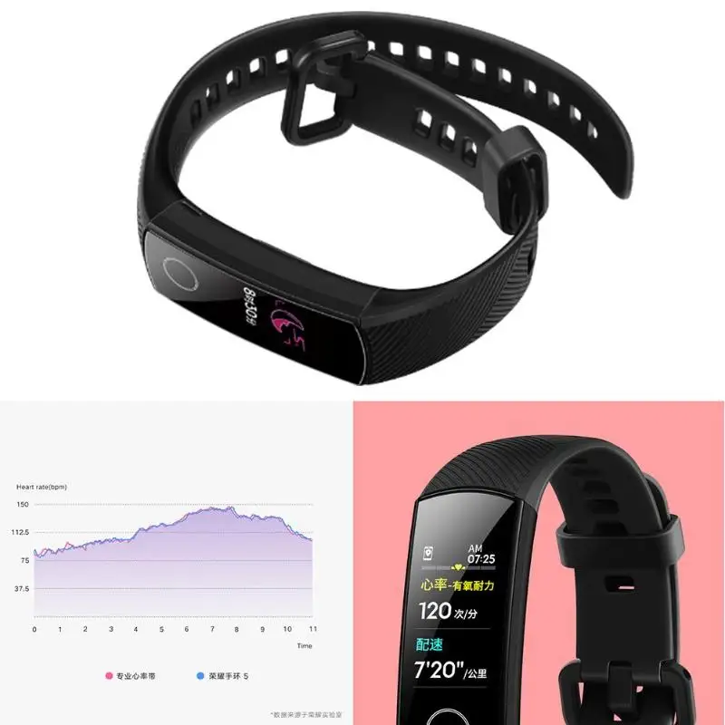 Смарт-браслет huawei Honor Band 5 Oximeter с сенсорным экраном, магический цвет, распознавание пульса, сна, 5