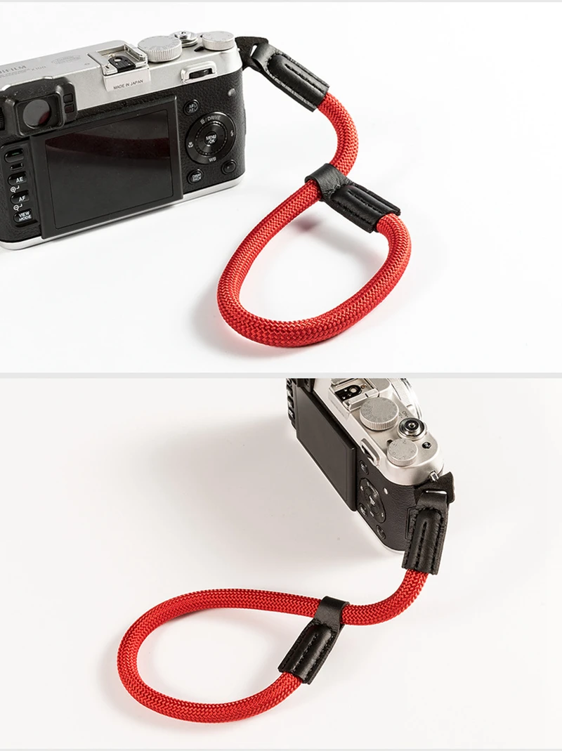 Ручной нейлоновый цифровой Камера наручный ремешок сцепление с поверхностью из Паракорда плетеный браслет для цифровой фотокамеры Fuji X-T20 T30 X-T1 X-T2 X-E3 X-T10 X-H1 X-A2
