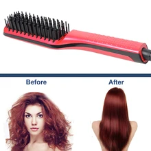 Щетка для волос выпрямитель для волос расческа для волос электрическая щетка расческа Утюги Расческа для прямых волос щетка нагревательные элементы контроль температуры