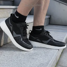 Новинка BONIS мужские модные демпфирующие спортивные туфли из воловьей кожи Нескользящая вспененная подошва Дышащие Высокие эластичные мужские кроссовки для отдыха