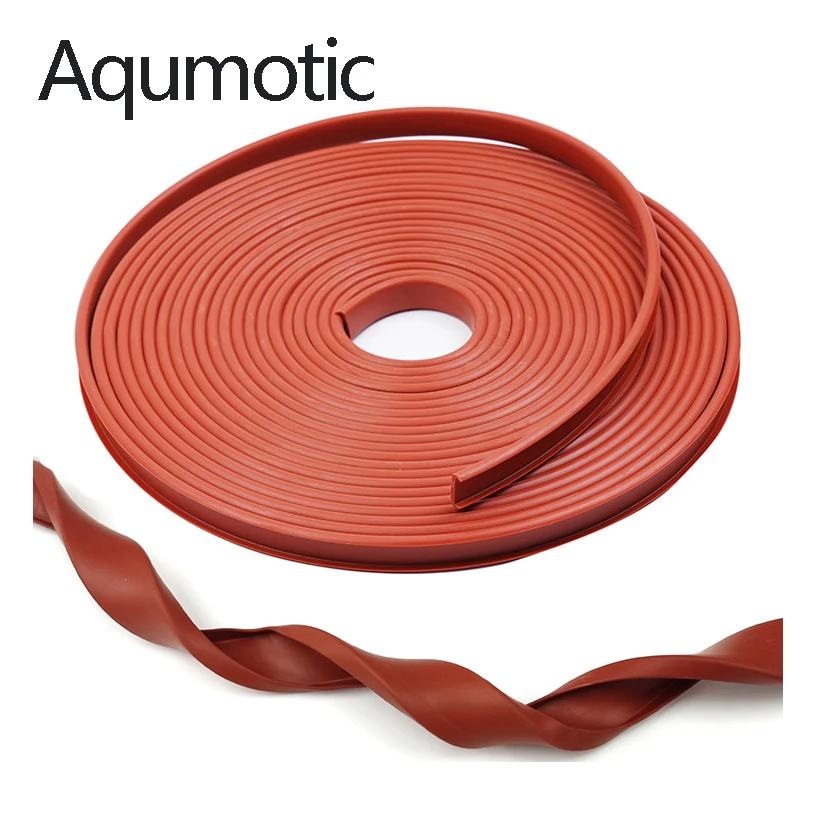 Aqumotic Furniture Edge Banding Tape U PVC Veneer Sheets for Table Desk Cabinet Table Edge Guard Protector Seal Strip Decor