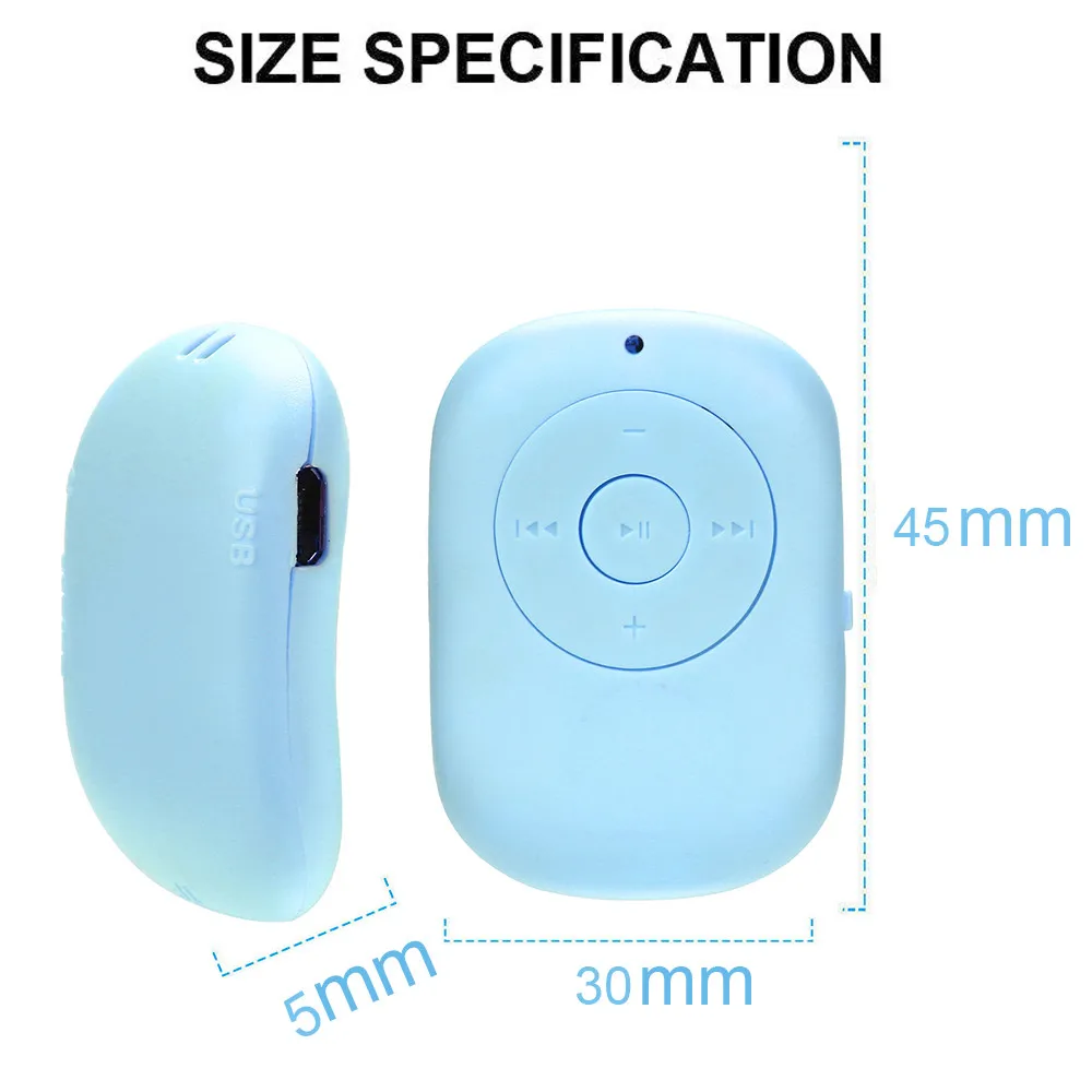 Портативный мини USB MP3 плеер с поддержкой карт Micro SD TF 32 ГБ спортивный музыкальный