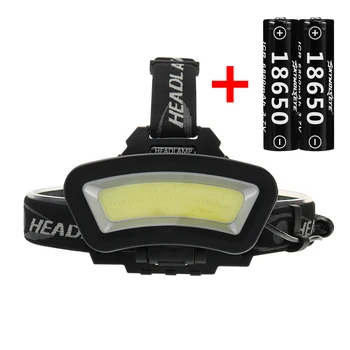 

ABS Portable Work Lamp Red White Lighting Shot With 18650 Battery Fishing Work Light Running Lamp COB Light