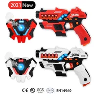 Laser Tag Guns for Kids Laser Gun Game Vests Set of 2 Multiple-Weapon  for Family Boys Girl Indoor and Outdoor Group Activity 1