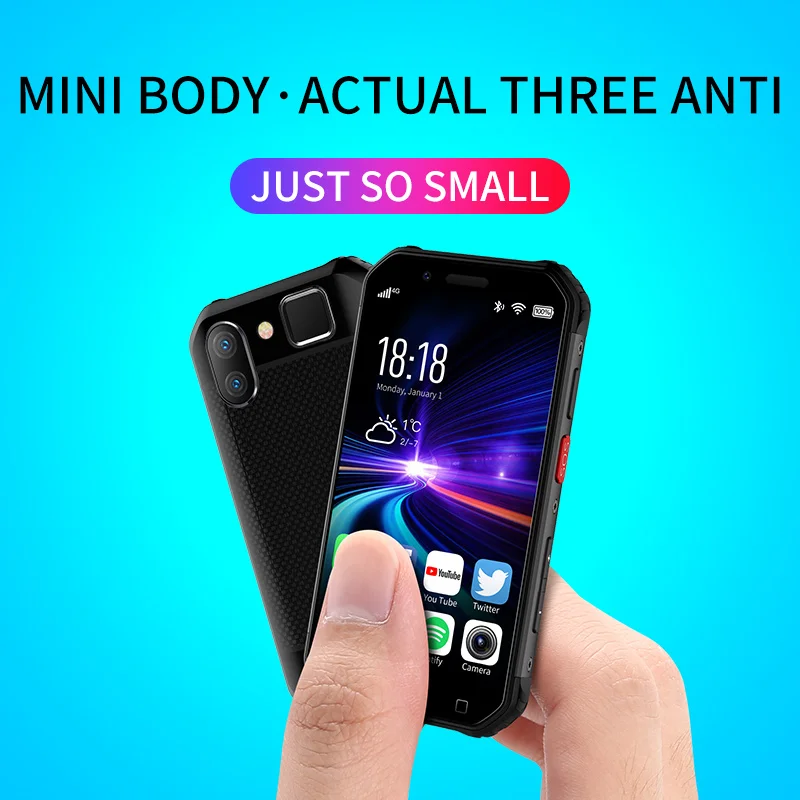  Waterproof Shockproof Mini Smartphone Soyes S10 3G 32G Android 6.0 MTK6737 1800mAh Mobile Cellphone