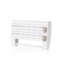 Портативный кухонный стеллаж для хранения пленки для соуса, контейнер, держатель для бумажных полотенец с режущими лезвиями, товары для дома, кухни