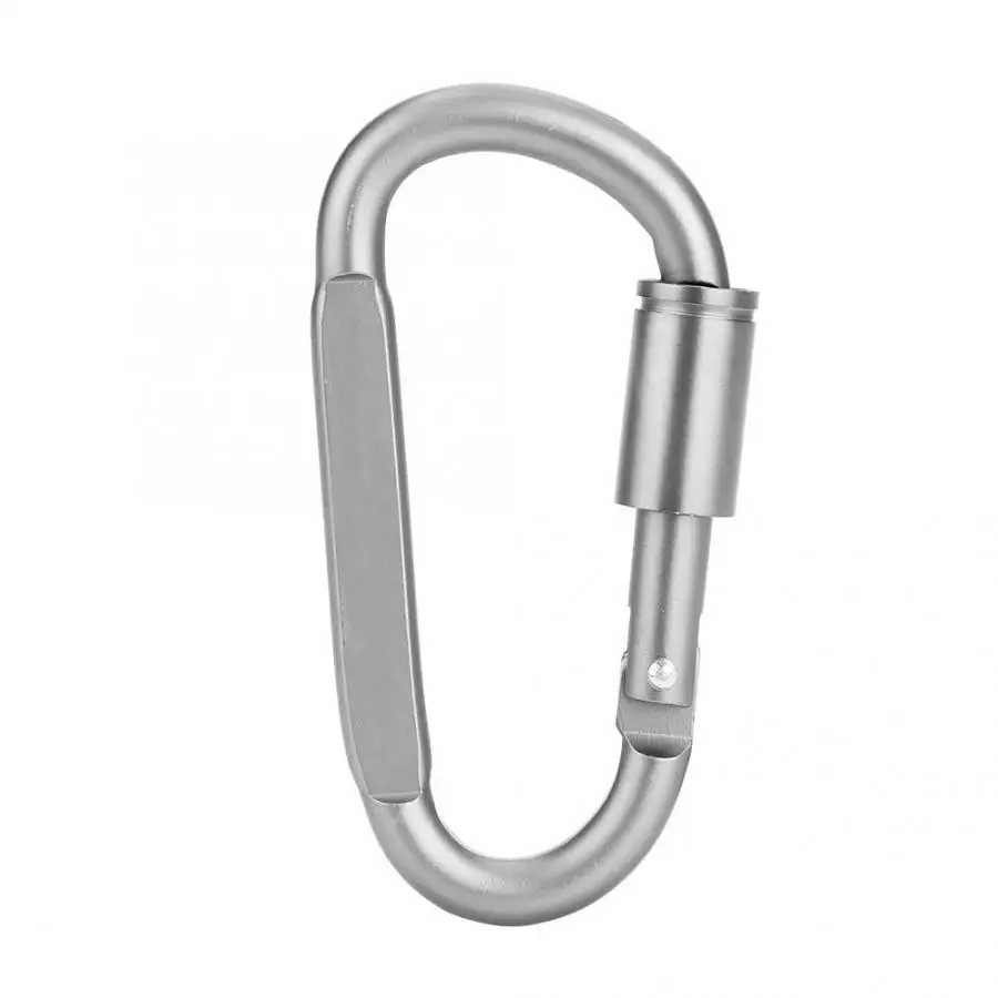 

Climb tools Portable Aluminium Alloy D-ring Carabiner Clip Hook Hiking Buckle Locking Key Chain carabiner