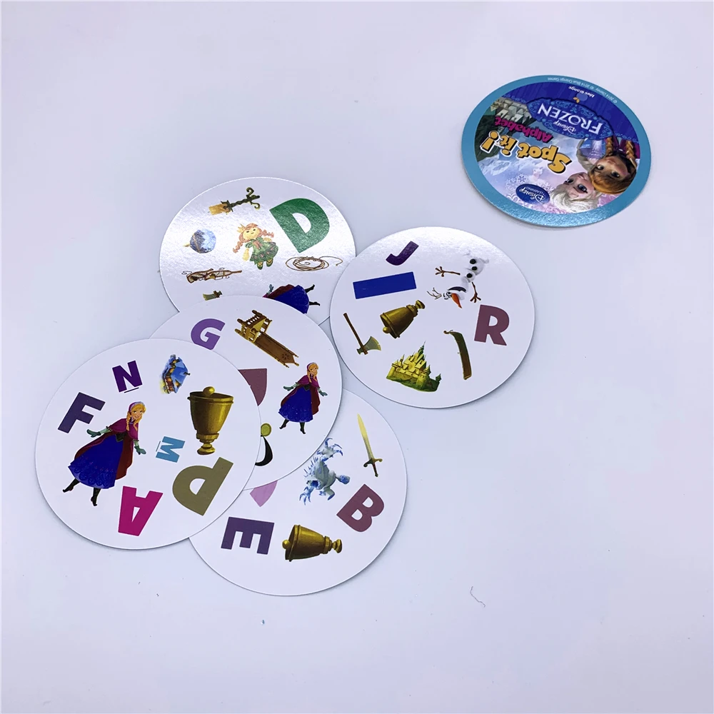 Spot It Дисней Холодное сердце Эльза головоломка Dobble карточная игра настольная для