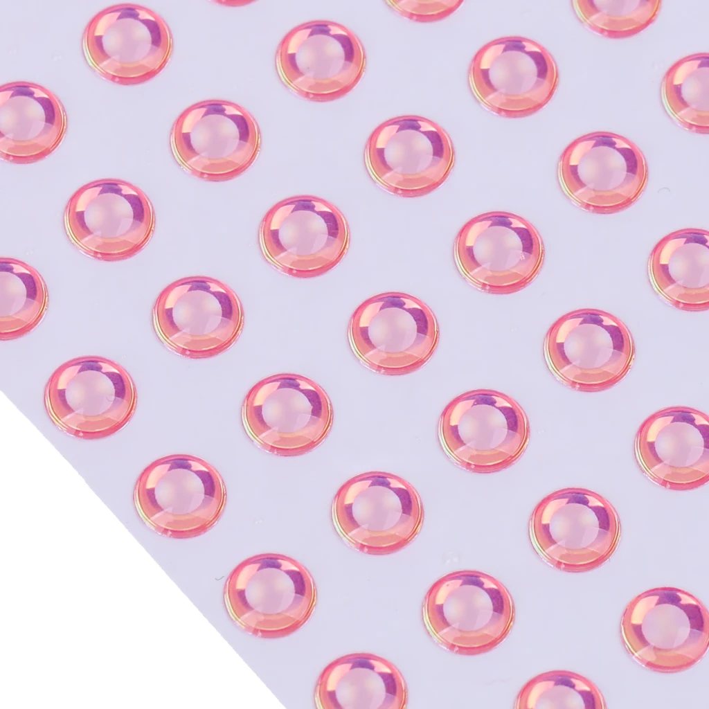 4 Colors 3D Fishing Eyes 100 Pieces Fishing Lure Eye Great Accessory for Make Fishing Bait, Fly Tying, Fishing Lures, Crafts