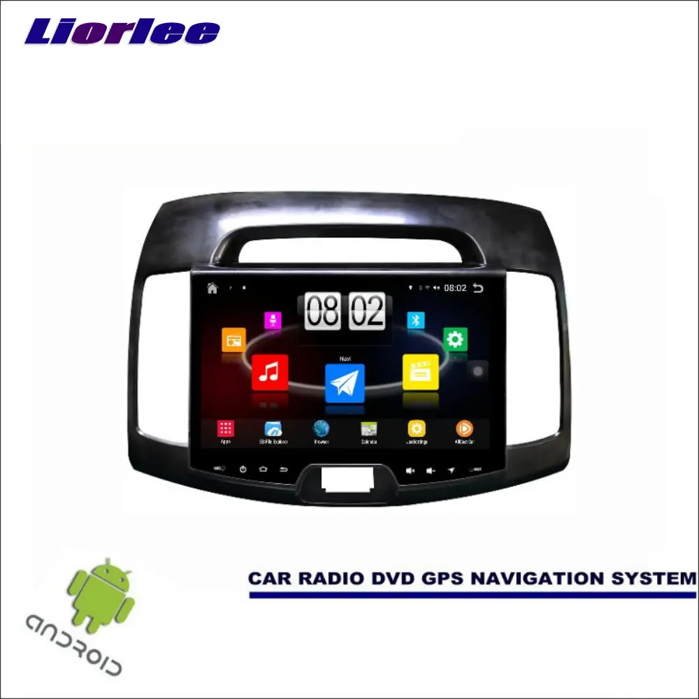 

Liorlee Car Android Player Multimedia For Hyundai Elantra HD 2007-2010 Radio Stereo GPS Map Navi ( no CD DVD ) 10.1" HD Screen