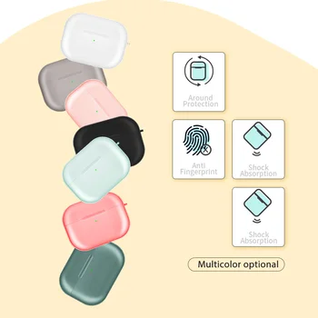 

Silicone Translucent TPU Earphone Case For Apple Airpods Pro Wireless Bluetooth Case For Air Pods Case Charging Headphone Case