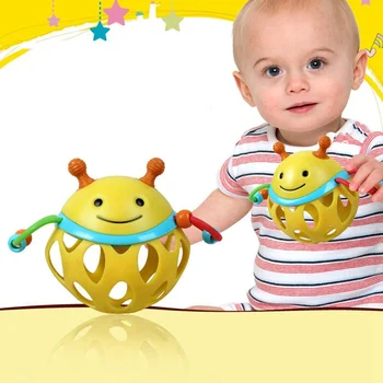 

2020 New Cute Cartoon Baby Rattles Music Mobile Toys 0-12 Month Teether Gift Baby Handbell Education Learning Toys For Children