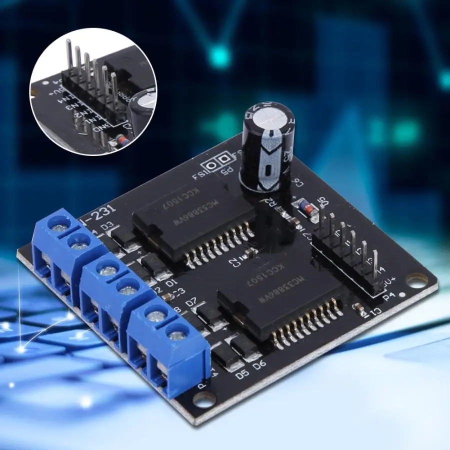 5A 6 5 24 V 4 канала модуль драйвера двигателя для робота умный автомобиль шаговый