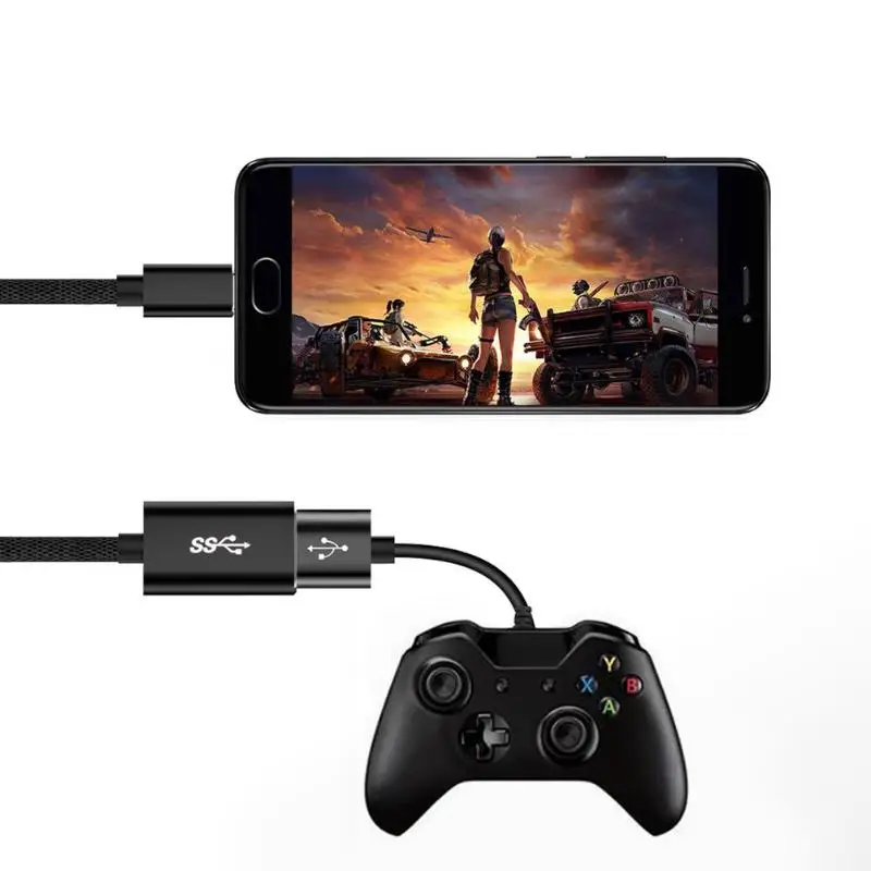Прочный USB 3,1 OTG кабель износостойкий высокоскоростной USB 3,1 type-C OTG кабель USB-C мужчин и женщин USB 3,0 конвертер шнур
