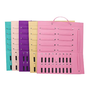 

Jewelry Storage Bag Felt Wall Mount Separate Storage High Capacity Breathable Display Organizer
