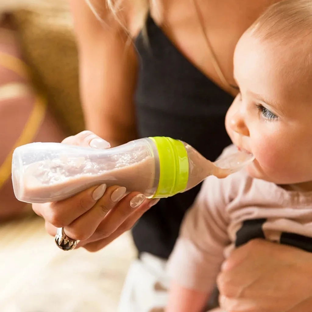 Детская бутылочка для кормления с ложкой для новорожденных, силиконовая бутылка для геля, пищевая добавка, рисовая зерновая бутылка для детского напитка