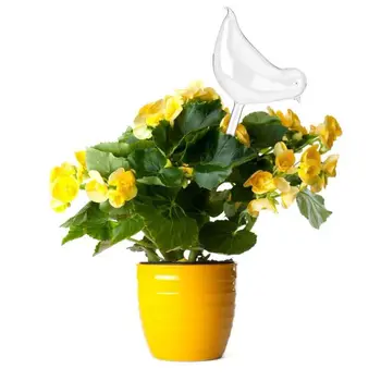 

2 Pcs Plant Waterer Self Watering Globes,Bird Shape Hand Blown Transparent Mini Durable Clear Glass Aqua Bulbs
